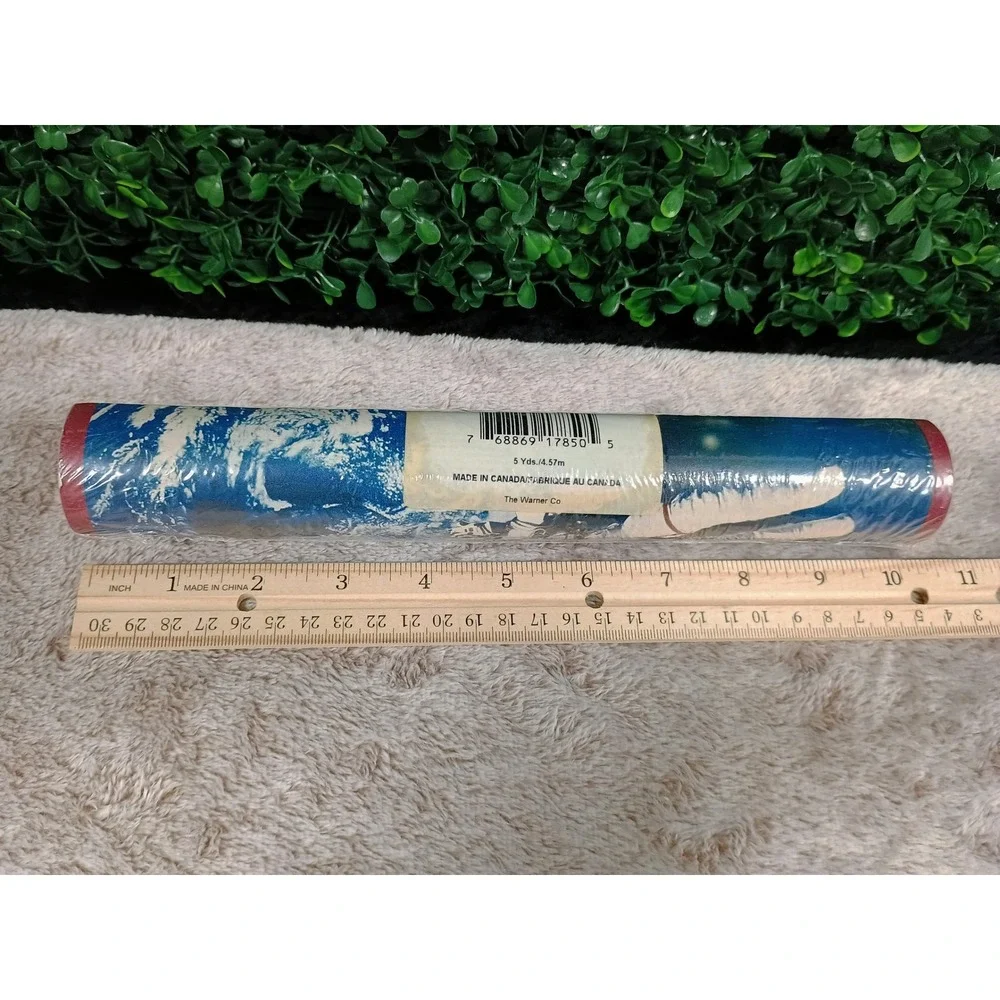 Warner Astronaut Space Wallpaper Border Blue WKA 1171 Lot 03 5 Yards New‎ Sealed